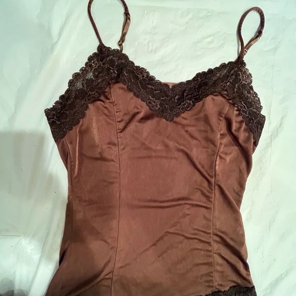 The Limited Brown cami with lace trim. Size small - Picture 9 of 10